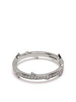 Stephen Webster bague Thorn Stem en or blanc 18ct pavée de diamants - Argent - thumbnail