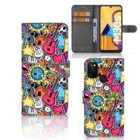 Samsung Galaxy M21 | M30s | Wallet Case | met Pasjes | Punk Rock