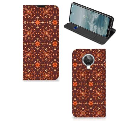 Nokia G10 | G20 | Hoesje met Magneet | Batik Brown