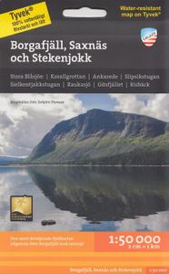 Wandelkaart Fjällkartor 1:50.000 Borgafjäll - Saxnäs - Stekenjokk | Calazo