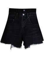 JNBY short en jean à bords francs - Noir