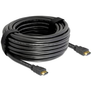 DeLOCK 20m, HDMI - HDMI HDMI kabel HDMI Type A (Standaard) Zwart