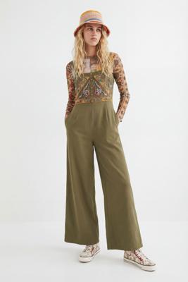 Etnische jumpsuit Tencel ™ - GREEN - L