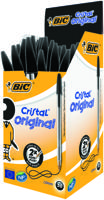 BIC Cristal pennen zwart doos BIC Cristal pennen zwart doos