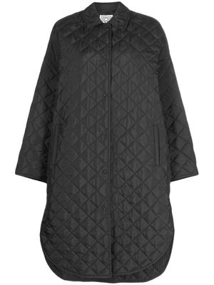 TOTEME manteau à design matelassé - Noir