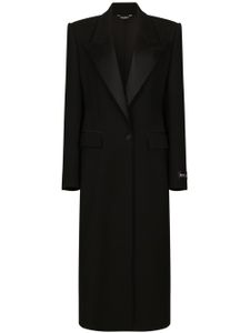 Dolce & Gabbana manteau à simple boutonnage - Noir