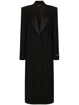 Dolce & Gabbana manteau à simple boutonnage - Noir