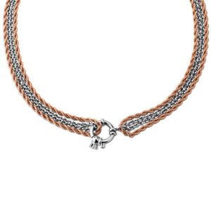 Melano Friends Ketting Olivia Zilver/Rosé | incl Twisted hanger