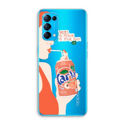 Peach please!: Oppo Find X3 Lite Transparant Hoesje