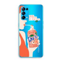 Peach please!: Oppo Find X3 Lite Transparant Hoesje