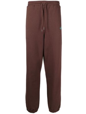 Daily Paper pantalon de jogging à logo imprimé - Marron