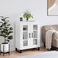 Dressoir 69,5x34x90 cm bewerkt hout hoogglans wit