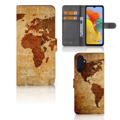 Samsung Galaxy M14 | Flip Cover | Wereldkaart