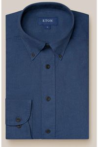 ETON Slim Fit Flanellen hemd , Effen