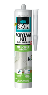 Acrylaatkit Structuur Wit Koker 300 ml - Bison