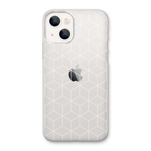Zwart-witte kubussen: iPhone 13 Transparant Hoesje