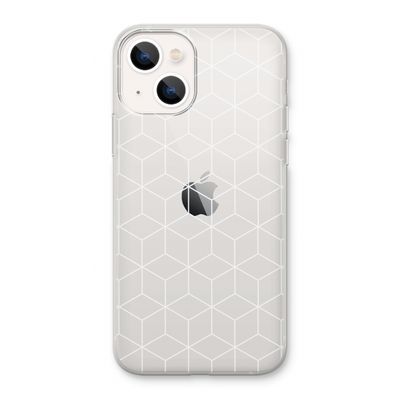 Zwart-witte kubussen: iPhone 13 Transparant Hoesje