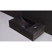 Fontein Forzalaqua Kalmar Hardsteen Gezoet Zonder Kraangat Rechts 40x22x10 cm Forzalaqua