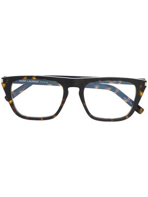 Saint Laurent Eyewear lunettes de vue SL 242 à monture carrée - Marron