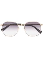 Gucci Eyewear lunettes de soleil à monture ronde - Gris