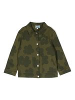 Kenzo Kids veste en jean à fleurs - Vert