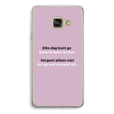 gij zijt ook iemand: Samsung A3 (2017) Transparant Hoesje