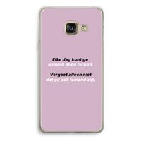 gij zijt ook iemand: Samsung A3 (2017) Transparant Hoesje