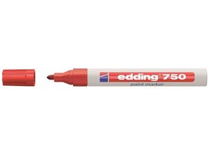 Viltstift edding 750 lakmarker rond rood 2-4mm