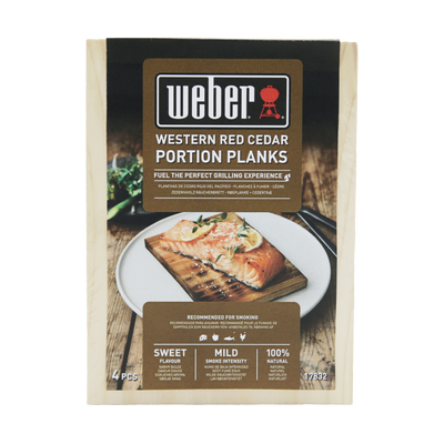 Weber Cederhouten portie rookplank 4 stuks