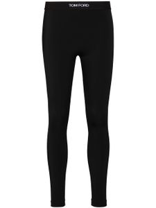 TOM FORD legging à taille à logo - Noir