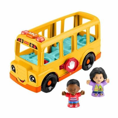 Actiefiguur Fisher-Price Little People-El autobús escolar-Vehículo de empuje musical HYT03