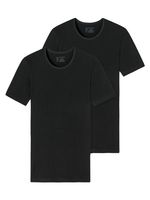 Schiesser - 95-5 - T-shirt C-neck - 2pack - zwart, Maat:L