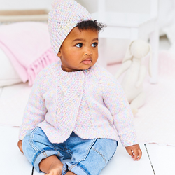 Breipatroon Stylecraft Sweet Dreams Baby Jackets & Hat