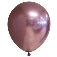 Chrome ballonnen rosé goud10 stuks - thumbnail