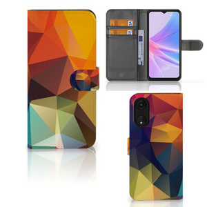 OPPO A78 5G | A58 5G Book Case Polygon Color