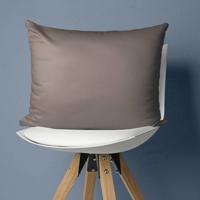 2 PACK Satijnen Kussenslopen Taupe Primaviera Deluxe - Dekbed-Discounter.nl