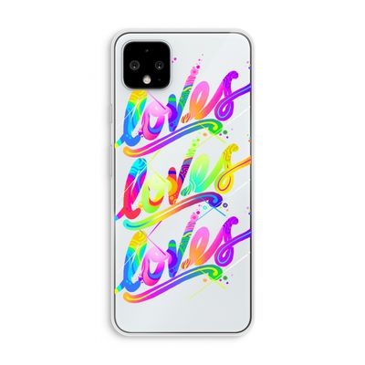 Loves: Pixel 4 XL Transparant Hoesje