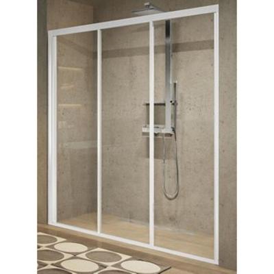 Novellini Lunes 2.0 schuifdeur 3-delig 3P 96/102x195cm chroom/helder LUN3P961K