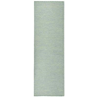 VidaXL Buitenkleed platgeweven 80x250 cm turquoise