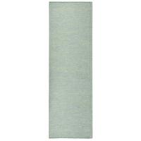 VidaXL Buitenkleed platgeweven 80x250 cm turquoise
