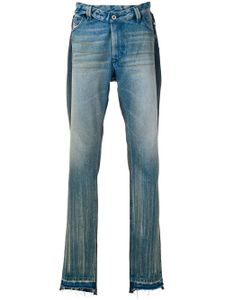 Diesel jean ample à effet usé - Bleu