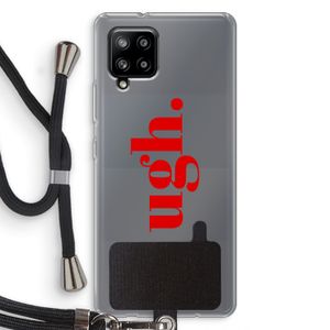 Ugh: Samsung Galaxy A42 5G Transparant Hoesje met koord