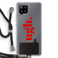 Ugh: Samsung Galaxy A42 5G Transparant Hoesje met koord