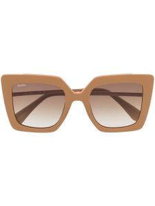 Max Mara Eyewear lunettes de soleil à monture carrée - Marron