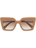 Max Mara Eyewear lunettes de soleil à monture carrée - Marron