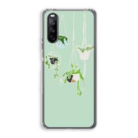 Hang In There: Sony Xperia 10 III Transparant Hoesje