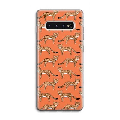Cheetah: Samsung Galaxy S10 4G Transparant Hoesje