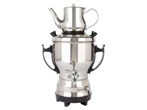 BEEM Samowar theezetapparaat 4 l 2200 W Zwart, Zilver
