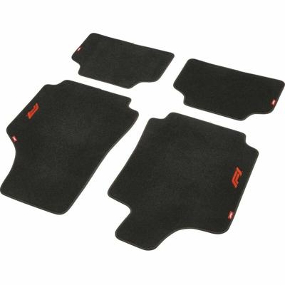 Vloermattenset voor auto FORMULA 1 CM470 Zwart/Rood 4 uds