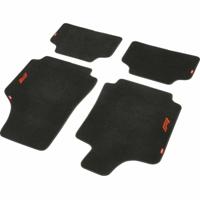 Vloermattenset voor auto FORMULA 1 CM470 Zwart/Rood 4 uds